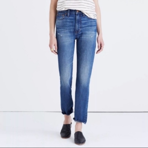 Madewell Perfect Vintage Jean Size‎ 26 High Rise Distressed Denim - Picture 1 of 11